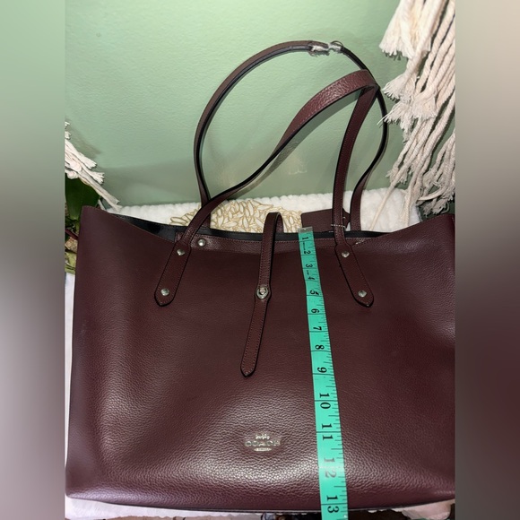 Coach Deep Burgundy Tote Bag - Picture 8 of 11